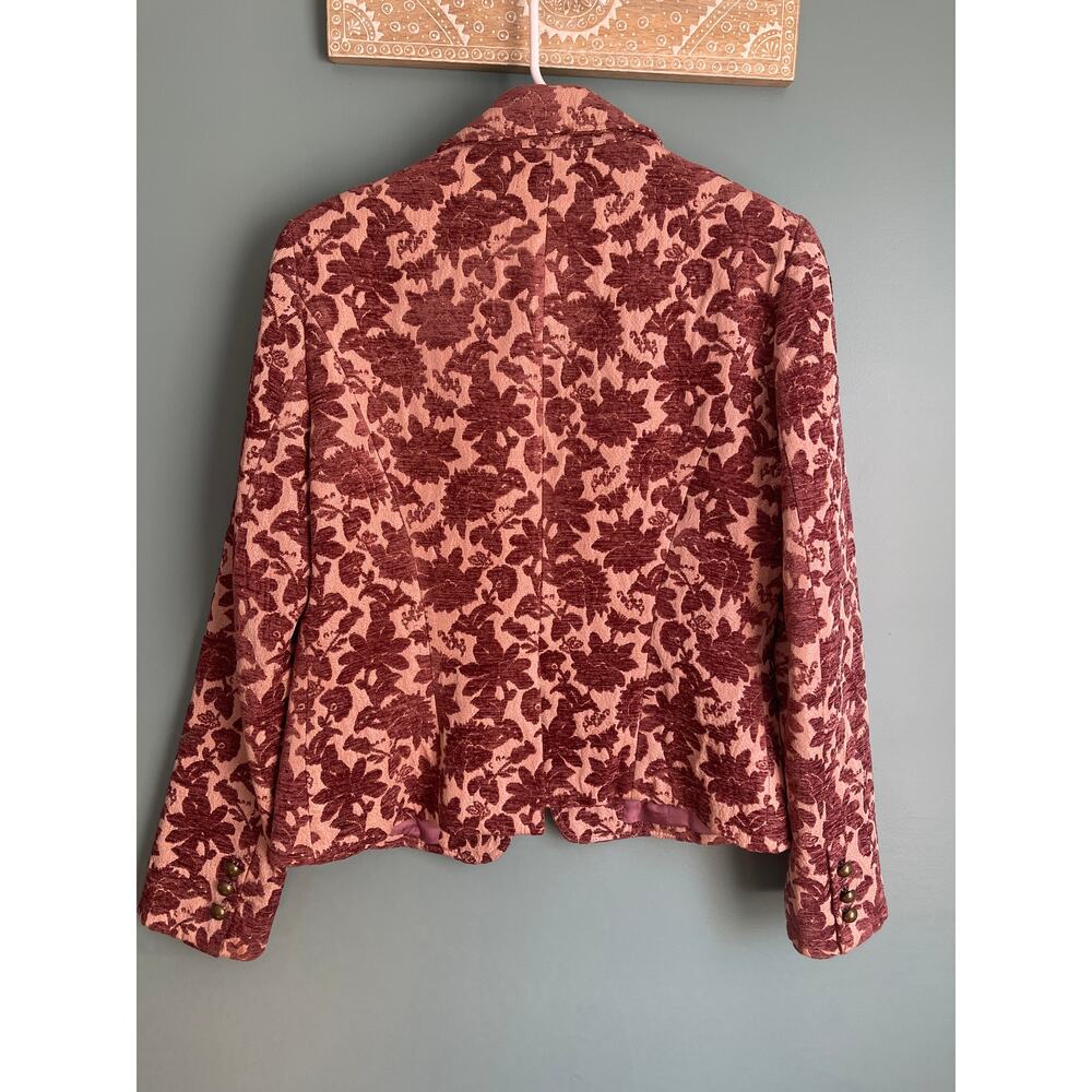 Vertigo Paris French Luxury Rose Floral 90s Blazer Jacket - Picture 6 of 7